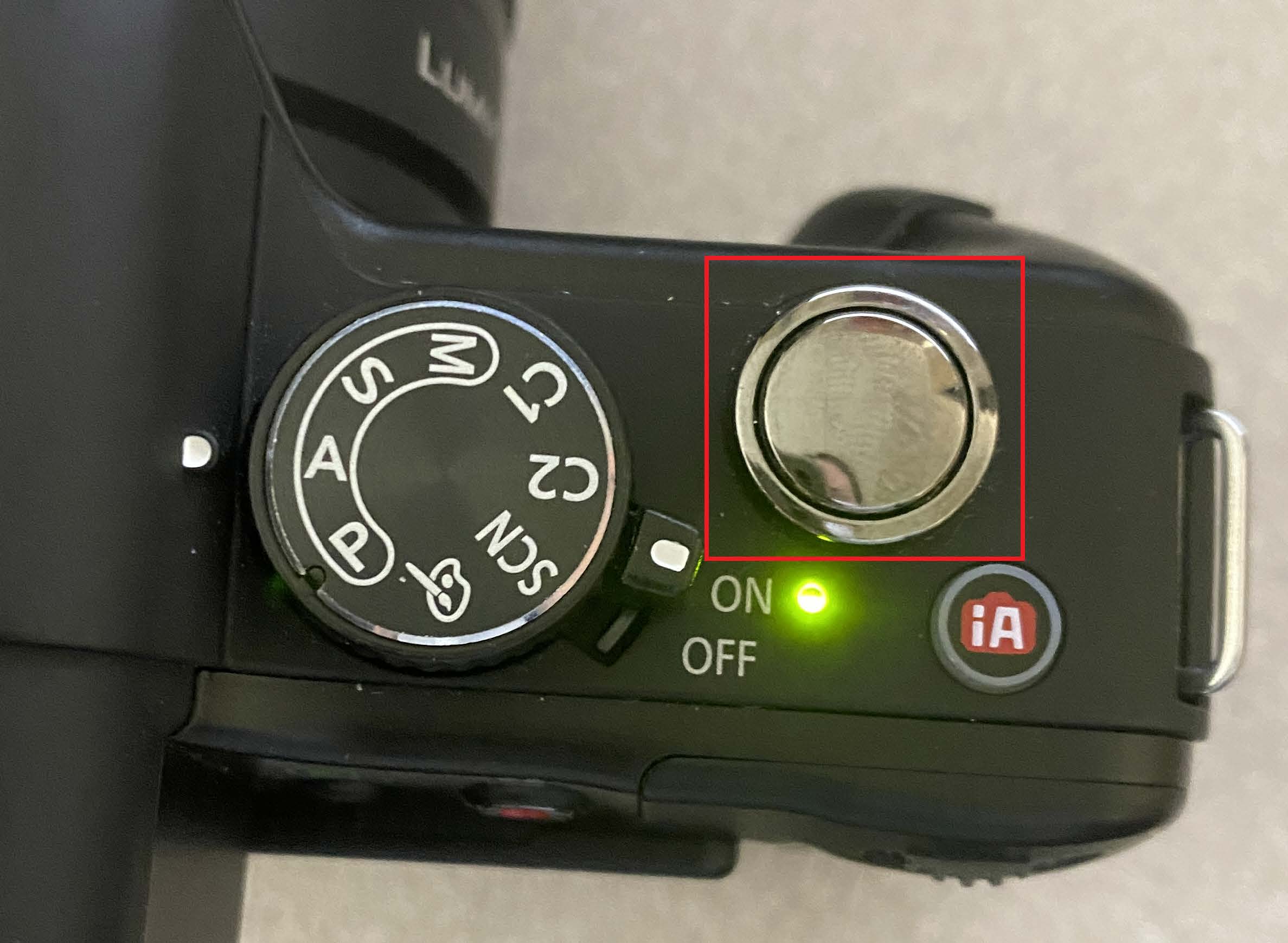 Camera take image button
